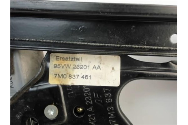 Recambio de mecanismo elevalunas delantero izquierdo para volkswagen sharan (7m6/7m9) 1.9 v6 highline 4motion (11.2004) referenc