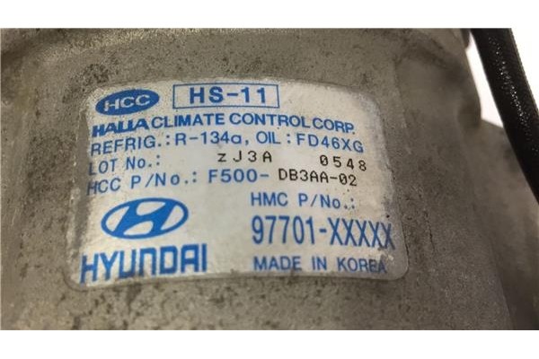 Recambio de compresor aire acond. para kia picanto (sa) 1.1 active referencia OEM IAM 97701XXXXX HS11 