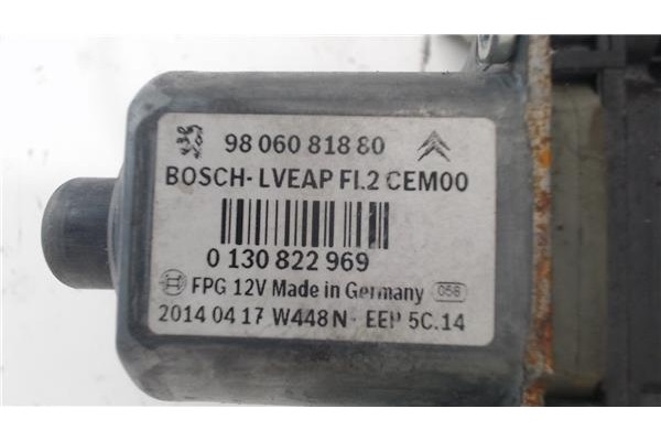 Recambio de mecanismo elevalunas delantero izquierdo para peugeot 208 referencia OEM IAM 9806081880  