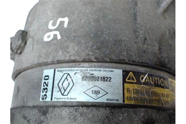 Recambio de compresor aire acond. para renault laguna ii (bg0) 1.6 pack authentique referencia OEM IAM 8200021822 38421 77111344