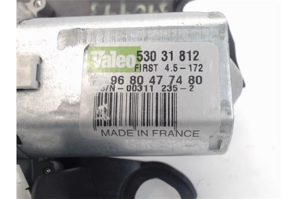 Recambio de motor limpiaparabrisas trasero para citroen c4 berlina 1.6 exclusive referencia OEM IAM 9680477480 53031812 