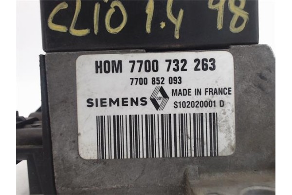 Recambio de bobina encendido para renault clio i fase i / ii (b/c57) 1.4 (b/c57t, b/c57y) referencia OEM IAM 7700732263 S1020200