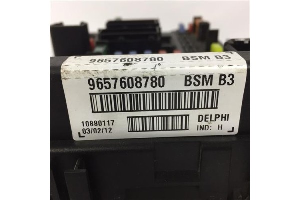 Recambio de caja fusibles/rele para peugeot 206 + 1.4 básico referencia OEM IAM 9657608780 10880117 