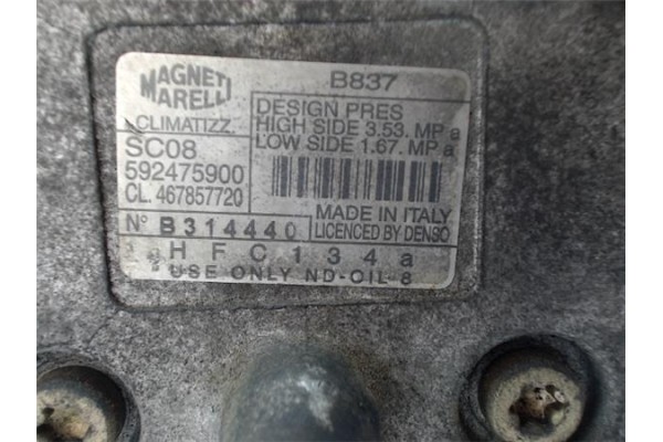 Recambio de compresor aire acond. para lancia lybra berlina 1.6 referencia OEM IAM 467857720  