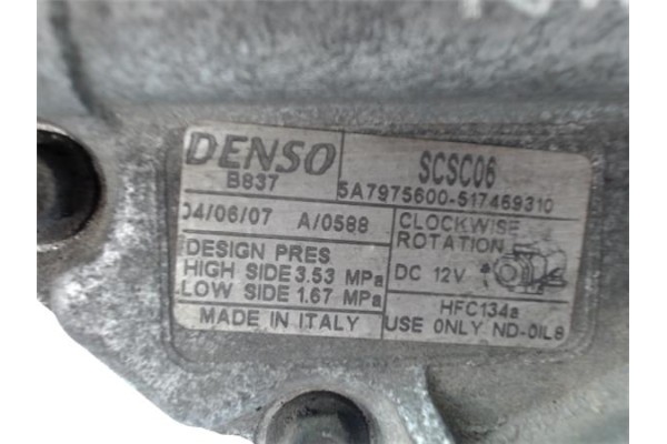 Recambio de compresor aire acond. para fiat 500 (150) berlina 0.9 blackjack referencia OEM IAM 51746931 517469310 46819144 , FIA
