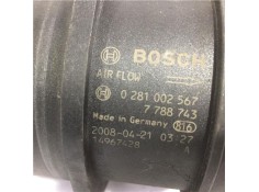 Recambio de caudalimetro para bmw serie 1 berlina (e81/e87) 118d referencia OEM IAM 14967428 0281002567 