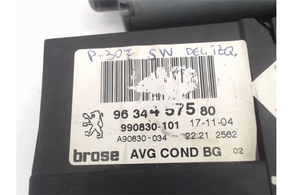 Recambio de motor elevalunas delantero izquierdo para peugeot 307 break / sw (s1) referencia OEM IAM (9634457580) (990182-200) 
