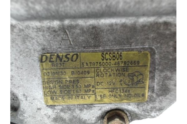 Recambio de compresor aire acond. para lancia ypsilon (101) 1.2 16v argento referencia OEM IAM 46782669 32183 (51747318) , FIAT 