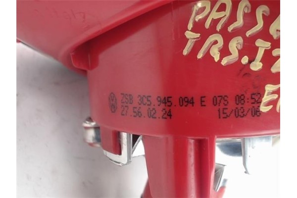 Recambio de piloto porton trasero derecho para volkswagen passat berlina (3c2) 2.0 tdi 16v referencia OEM IAM ZBS3C5945094E  