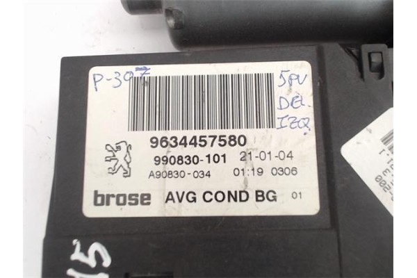 Recambio de motor elevalunas delantero izquierdo para peugeot 307 (s1) referencia OEM IAM (9634457580) (990182-200) 
