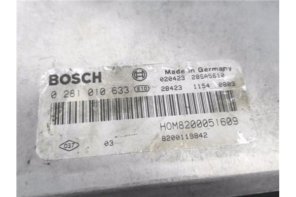 Recambio de centralita para renault trafic ii furgón 1.9 27 cn referencia OEM IAM 8200051609 0281010633 