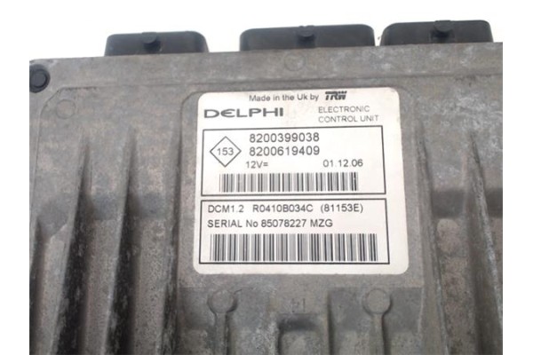 Recambio de centralita para nissan micra (k12e) 1.5 dci referencia OEM IAM 237109U20D  