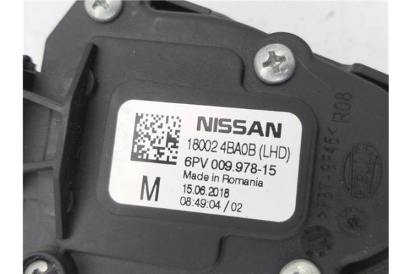 Recambio de pedal acelerador para nissan qashqai ii (j11e) 1.2 n-connecta referencia OEM IAM 180024BA0B  