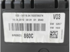 Recambio de cuadro completo para volkswagen polo v (6r1) 1.4 advance referencia OEM IAM 6R0920860CX  