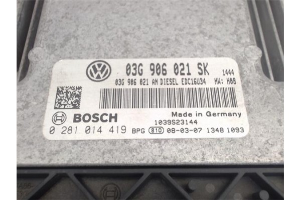 Recambio de centralita para seat altea (5p1) 1.9 tdi referencia OEM IAM 3g906021sk  