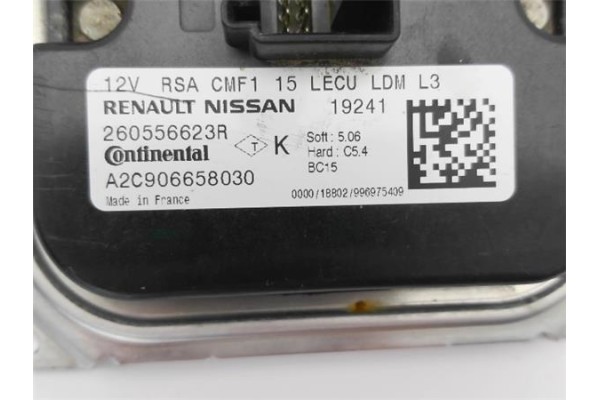 Recambio de centralita xenon para renault clio v 1.0 business referencia OEM IAM 260556623R A2C906658030 
