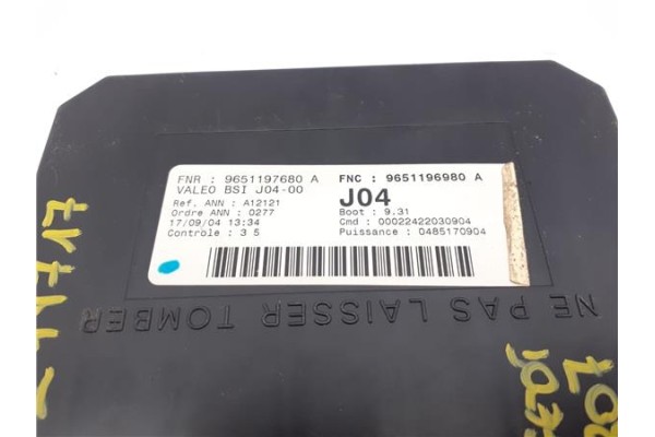 Recambio de centralita para peugeot 307 break / sw (s1) 1.6 sw referencia OEM IAM 9651197680A  