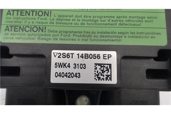 Recambio de centralita airbag para mazda 2 (b2w) 1.6 referencia OEM IAM 5wk43103  
