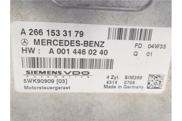 Recambio de centralita para mercedes-benz clase a (bm 169) 1.7 a 170 (169.032) referencia OEM IAM A2661533179 A0014460240 