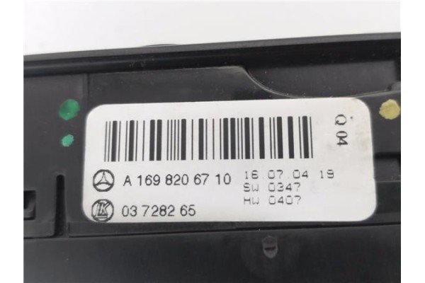 Recambio de mando elevalunas delantero izquierdo para mercedes-benz clase a (bm 169) 1.7 a 170 (169.032) referencia OEM IAM A169