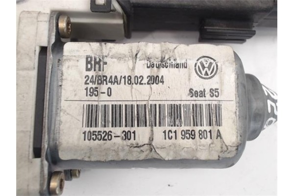 Recambio de motor elevalunas delantero izquierdo para seat leon (1m1) referencia OEM IAM 1C1959801A 105404-301 