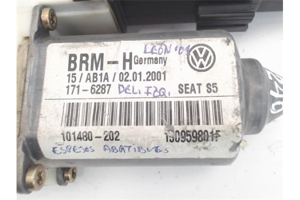 Recambio de motor elevalunas delantero izquierdo para seat leon (1m1) referencia OEM IAM (1J0959801F) (9776101432-203) 