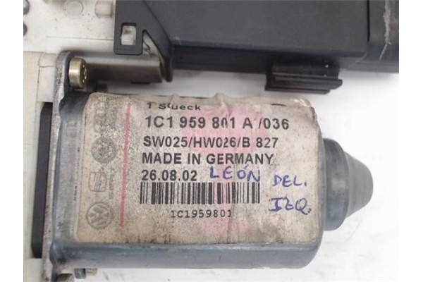 Recambio de motor elevalunas delantero izquierdo para seat leon (1m1) referencia OEM IAM 1C1959801A 9776105404-301 