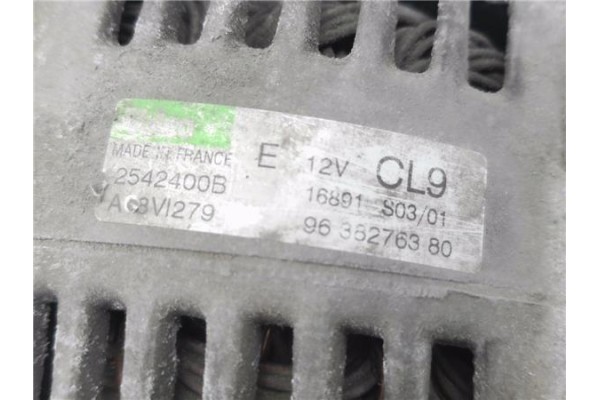 Recambio de alternador para citroen saxo 1.4 sx referencia OEM IAM 9638276380 2542400B 