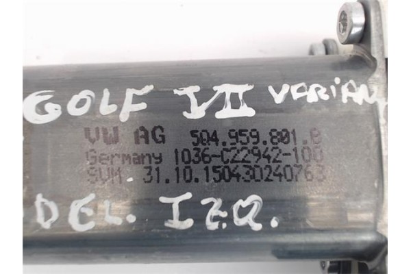 Recambio de motor elevalunas delantero izquierdo para volkswagen golf vii (5g1/be1) referencia OEM IAM 5Q4959801B  