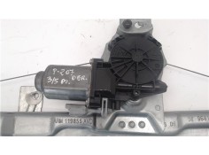 Recambio de mecanismo elevalunas delantero derecho para peugeot 207 referencia OEM IAM 9681182280S 400912C 