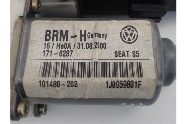 Recambio de motor elevalunas delantero izquierdo para seat leon (1m1) referencia OEM IAM (1J0959801F) (9776101432-203) 