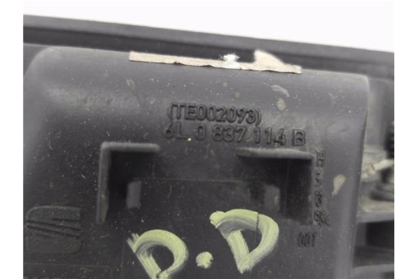 Recambio de manilla int. puerta delantero derecha para seat ibiza (6l1) 1.9 tdi referencia OEM IAM 6L1837113C4X4 6L0837114B 