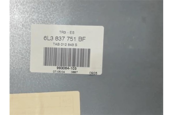 Recambio de elevalunas electrico delantero izquierdo para seat ibiza (6l1) 1.8 cupra referencia OEM IAM 6L3837751BF 6L3837755P 