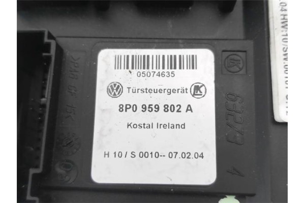 Recambio de motor elevalunas delantero derecho para audi a3 (8p1) 2.0 tdi 16v referencia OEM IAM 8P0959802A  