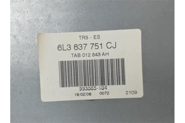 Recambio de elevalunas electrico delantero izquierdo para seat ibiza (6l1) 1.9 sport referencia OEM IAM 6L4837751CJ 6L4837755AD 