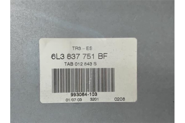 Recambio de elevalunas electrico delantero izquierdo para seat ibiza (6l1) 1.9 cupra referencia OEM IAM 6L3837751BF 6L3837755L 