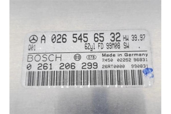 Recambio de centralita para mercedes-benz clase c (bm 202) berlina 2.8 280 (202.029) referencia OEM IAM A0265456532  