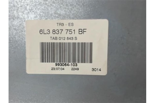Recambio de elevalunas electrico delantero izquierdo para seat ibiza (6l1) 1.9 f.r. referencia OEM IAM 6L3837751BF 6L3837755P 
