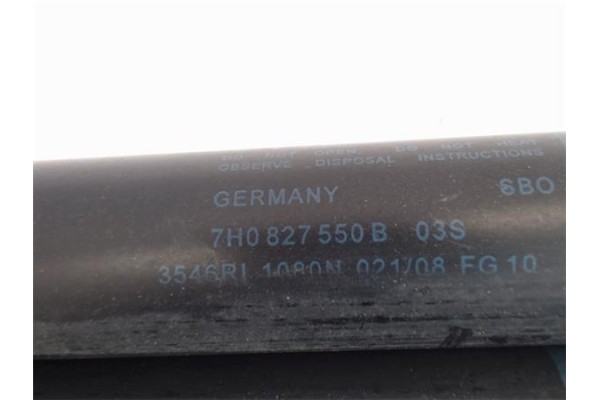 Recambio de amortiguador porton para volkswagen multivan v (7hm, 7hn, 7hf, 7ef, 7em, 7en) 2.5 tdi referencia OEM IAM 7h0827550B 