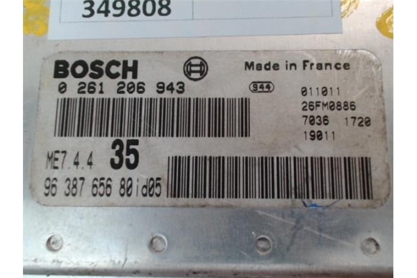 Recambio de centralita para peugeot 307 break / sw (s1) referencia OEM IAM 9638765680 0261206943 