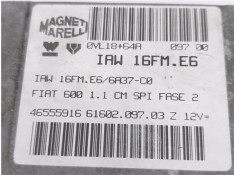 Recambio de centralita para fiat seicento (187) 1.1 active referencia OEM IAM 46555916 IAW16FME6 