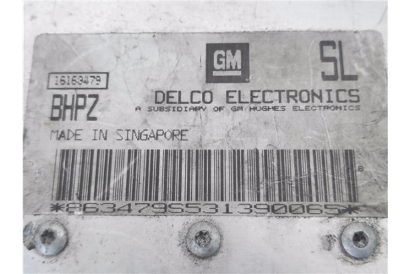 Recambio de centralita para opel corsa a 1.6 gsi referencia OEM IAM 16163479  