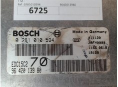 Recambio de centralita para peugeot 206 referencia OEM IAM 9642013980 0281010594 