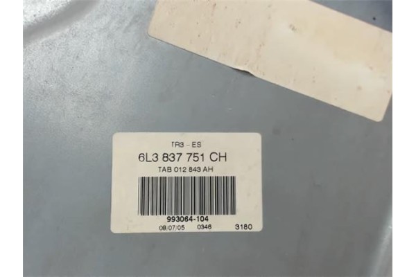 Recambio de elevalunas electrico delantero izquierdo para seat ibiza (6l1) referencia OEM IAM 6L3837751  