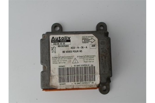 Recambio de centralita airbag para peugeot 306 3/5 pt. / 4 pt. (s2) referencia OEM IAM 9643825880 550864500 