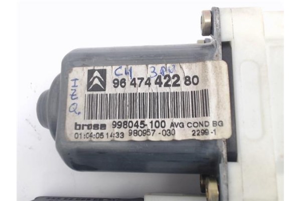 Recambio de motor elevalunas delantero izquierdo para citroen c4 berlina referencia OEM IAM (9647442280) (996385-101) 