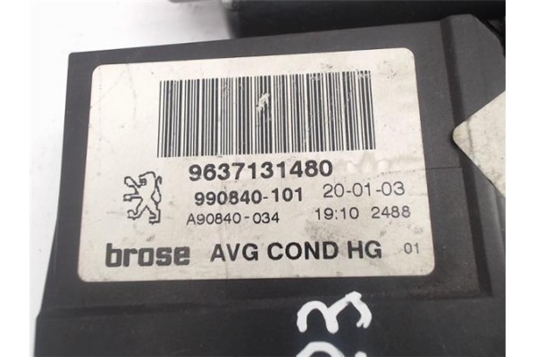 Recambio de motor elevalunas delantero izquierdo para peugeot 307 (s1) referencia OEM IAM (9637131480) (990186-200) 