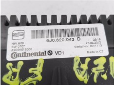 Recambio de mandos climatizador para seat ibiza berlina (6j5) 1.6 reference referencia OEM IAM 6J0820043D  