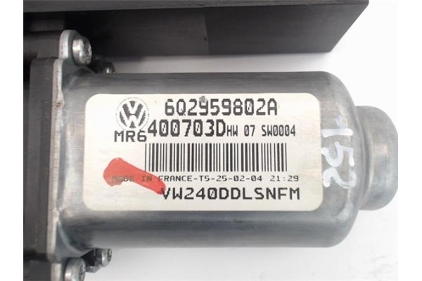 Recambio de motor elevalunas delantero izquierdo para volkswagen polo iv (9n1) referencia OEM IAM (6Q2959802A) (400703D) (8103 T