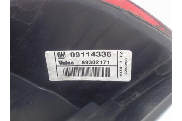 Recambio de piloto trasero izquierdo para opel corsa c 1.7 cdti referencia OEM IAM 9114336  